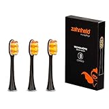 ZAHNHELD® COMMEO (X-Borsten), 3 Stück Whitening Wechselköpfe (Bürstenköpfe) Für Elektrische Zahnbürste (Schallzahnbürste) GERO | Ersatzbürsten - Aufsteckköpfe, Schwarz