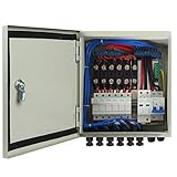ECO-WORTHY 6-saitige PV-Kombinationsbox & 63 A Leitungsschutzschalter für Solarpanel-Gitter und netzunabhängiges Solarstromsystem.