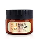 PURC Hair Mask - Haarbehandlungsmaske, Magische Haarmaske 5 Sekunden Reparaturen SchäDen Haarwurzel Haarwasser Keratin Haar & Kopfhautbehandlung (60ml)