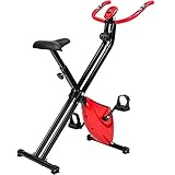 TecTake Fitness Fahrrad Hometrainer klappbar mit Computer