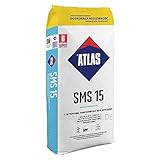 Ausgleichsmasse selbstverlaufend schnellbindend für innenbereich Zementbasis 1-15 mm ATLAS SMS 15 25Kg