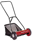 Einhell Hand-Rasenmäher GC-HM 40 (für bis zu 250 m², Mähspindel mit 5 Stahlmessern, 4-stufige Schnitthöhenverstellung 15 - 35 mm, Grasfangkorb)