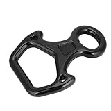 Alomejor Klettern Abseilgerät 8 Ring Klettern Abseilen 25KN Aluminiumlegierung Seil Abseilgerät für Bergsteigen