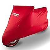 Oxford CV176 PROTEX Stretch-Passform Premium Stretch-Passform Innenraum Motorrad Abdeckung - Rot, Large