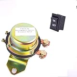 CoCar Auto Kfz LKW 24V Elektromagnetisch Trenner Batteriehauptschalter Dash Button Control Magnetspule Stromunterbrecher Hauptstromschalter Hauptschalter Batterieschalter