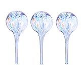 Lunji Automatische Bewässerungskugeln für Pflanzen, 3 Stück, Selbstbewässerung, Große Glas Ball, Bewässerungssystem für Garten und Haus (Bunt)