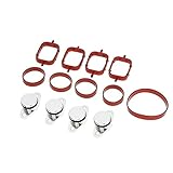 KKmoon 4 Stk 22mm Diesel Swirl Flap Rohlinge Ersatz Stopfen mit Intake Manifold Dichtungen