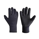 3mm Neopren-tauchhandschuhe Anti Slip Flexible Thermal Wetsuit Handschuhe Für Schnorcheln Schwimmen Surfen Segeln Kajak Tauchen Schwarz 1set XL