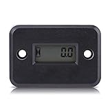 Qiilu Digitale Vibration Stundenzähler Gauge Wireless für Vibrierende Maschine Motorrad ATV Boot Marine