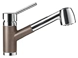 SCHOCK Küchenarmatur PILA Bronze – Hochdruck Armatur CRISTADUR mit ausziehbarer Schlauch-Brause und Standard Norm-Anschlüssen