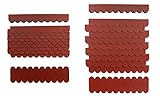 Mini Dachschindeln,Rot,Dachpappe,Vogelhäuser,Kaninchenstall,Holzgestell,Betonsäulenüberdeckung,Sandkastendächer,Hundehütte,Briefkasten,Geräteschuppen