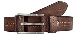 camel active Mittelsteppung 4 cm 110 Gürtel Geldgürtel, 115 cm, braun