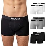 Snocks Boxershorts Herren Mix Größe XL 6 Paar Unterhosen Männer X-Large Herren Unterhosen Herren Boxershorts Baumwolle Herren Unterwäsche