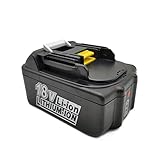 PowerWings BL1850B Ersatz Li-ion Akku mit LED Indikator für Makita Akku 18V, 5Ah (5000mAh) Passend für Makita 18V Akku-Geräte