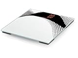 Soehnle Magia White, digitale Personenwaage mit effektvoller LED-Anzeige, Tragkraft bis 180 kg, Körperwaage mit großer Trittfläche und gute Standsicherheit, elektronische Waage