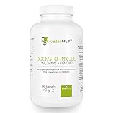 FürstenMED® Bockshornklee Kapseln + Wild Yams (Yamswurzel) mit Fenchel, MSM, Kieselerde, Biotin - Vegan & Ohne Zusätze