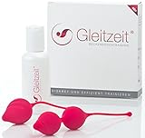 Gleitzeit® PREMIUM Beckenbodentrainer für Frauen als Trainingsset bei Beckenbodenschwäche und Inkontinenz zum Beckenbodentraining und zur Stärkung und Straffung Ihres Beckenbodens