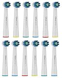 12er Aufsteckbürsten Kompatibel zu Oral B Elektrische Zahnbürsten - von Oliver James (Standard). Kompatibel zu Oral B Pro1000 Pro3000 Pro5000 Pro7000