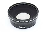 vhbw Weitwinkel Vorsatzlinse 62mm, Faktor 0,45x passend für Kamera Sony E 18-200 mm 3.5-6.3 (SEL-18200LE), FE 90 mm 2.8 Macro G OSS (SEL-90M28G).