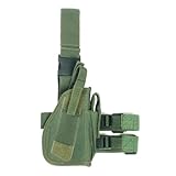 Miltec DMoniac Oberschenkelholster, universal, Links, Oliv, Erwachsene, Unisex, Grün, OD, Einheitsgröße