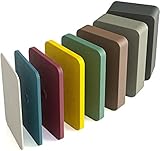 INNONEXXT® Premium Unterlegplatten | 60 x 40 mm, 80 Stk | Abstandshalter, Plättchen aus Kunststoff, Unterlegklotz, Distanzhalter | Tragfähigkeit bis 5 t | Set je 10x 1.5, 2, 3, 4, 5, 10, 15, 20 mm