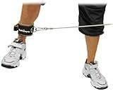 Bad Company Deluxe Leder Fußschlaufe schwarz (Stück) verstellbare Fußschlaufe inkl. Ringöse BC-27