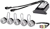HELLA LEDay Flex, modulare LED-Tagfahrleuchten-Set, 5 Lichtmodule, Tagfahrlicht, Aluminiumgehäuse, 12V/ 24V, 2PT 010 458-801