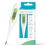 Femometer Digitales Fieberthermometer, Genaue Und Schnelle Ablesungen, wasserdichte Sonde, Fieber thermometer Digital am besten zu lesen & Monitor Fieber Temperatur Für Baby Kinder Erwachsenes