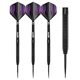 RED DRAGON Razor Edge Black 26g Tungsten Darts with Flights and Stems