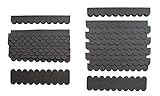 crash-marek 2m²-5-Sets Mini Dachschindeln,anthrazit,Dachpappe,Hundehütte,Vogelhaus,Hasenstall,Gehege,Abdeckung,Biberschwanz,Sandkasten
