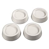 Xavax Vibrationsdämpfer (für Waschmaschine, Trockner und Spülmaschine, Schwingungsdämpfer, Innendurchmesser 4,5 cm) 4er Set, weiß
