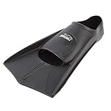 ZAOSU Unisex Training Fins | Kurzflossen für Erwachsene und Kinder fürs Training im Schwimmen, Größe:37/38, Farbe:schwarz