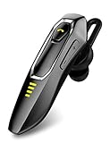 Bluetooth Headset Handy V5.0 mit Mikrofon, Unterdrückung von HD-Sprachgeräuschen, 30 Hrs Talking und 15 Tage Standby, integrierter 220-mAh-Akku, Handsfree Wireless Bluetooth kopfhörer für Business