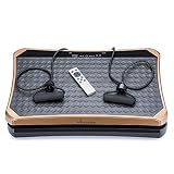 VibroSlim Ultra Pro Vibrationsplatte Fitnessgerät, oszillierender Vibrationstrainer + Workout-DVD, Wanddiagramm & Widerstandsbänder (Roségold)