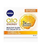 NIVEA Q10 Energy Healthy Glow Face Tagescreme (50 ml), Energisierende Tagescreme, Gesichtscreme für Frauen, Feuchtigkeitscreme, Gesichtscreme mit Q10, Vitamin C und Vitamin E