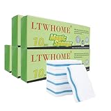 LTWHOME Magic Zwei Seite Wellen Typ Melamine Hochdruck Hohe Temperatur Schwamm 100 x 60 x 25mm(50 Stück)