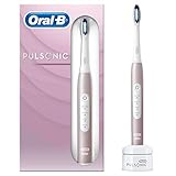 Oral-B Pulsonic Slim Luxe 4000 Elektrische Schallzahnbürste für gesünderes Zahnfleisch in 4 Wochen, 3 Putzmodi inkl. Sensitiv & Aufhellen, Timer, Frustfreie Verpackung, rosegold