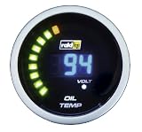 Raid HP 660503 Zusatzinstrument Öltemperaturanzeige Serie Night Flight Digital Blue