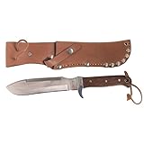 BW Fallschirmspringermesser Kappmesser Messer Lederscheide Holzgriff neu
