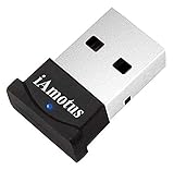 iAmotus Bluetooth Adapter, Wireless USB Adapter 4.0 + EDR Plug and Play Dongle Stick Geringem Energieverbrauch Bluetooth Empfänger für Windows 10/8.1/8/7 / Vista/XP Tastatur, Maus, Drucker