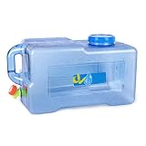 cheerfulus 25L Tragbarer Wasserkanister mit Zapfen Auto Wasserbehälter Camping Wassertank für Outdoor Reise Notfall Camping Wasserkanister