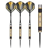 RED DRAGON Golden Eye: 22g - 85% Tungsten Darts (Steel Dartpfeile) mit Flights und Schäfte