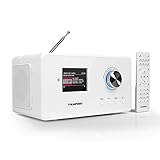Blaupunkt IRD 30c Internetradio (inklusive DAB, Digital-Radio, UKW-Empfang, Wlan Küchenradio, Radiowecker und Uhrenradio, Farb-Display mit App-Funktion, Miniradio im edlen Design und Fernbedienung)