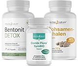 SIMPLE CLEAN | Schonend und effektiv | mit Bentonit Detox, Combi Flora SymBIO und Flohsamenschalen (4-Wochen-Kur)
