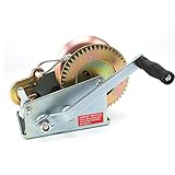 Allright Seilwinde Bootswinde Handwinde mit Drahtseil 1500 kg 10 Meter Winde PKW Anhänge