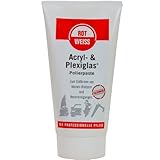 Rotweiss 5350 Acryl- und Plexiglas Polierpaste, 150 ml Tube