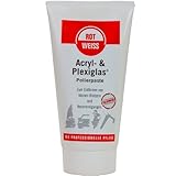 Rotweiss 5350 Acryl- und Plexiglas Polierpaste, 150 ml Tube