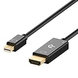 Rankie Kabel Mini Displayport (Thunderbolt) (Mini DP) auf HDMI, 4K, 1,8m, Schwarz