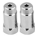 Auto Lambdasonden Adapter, 2 Stk Universal 45mm M18*1.5 O2-Sauerstoff-Sensor-Abstandshalter Adapter für O2-Sensor und Abgasanlage