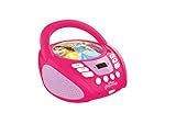 Disney Princess, Tragbarer CD-Player, Mikrofonanschluss , AUX-Eingangsbuchse, AC-Betrieb oder Batterie, Rosa, RCD108DP_13
